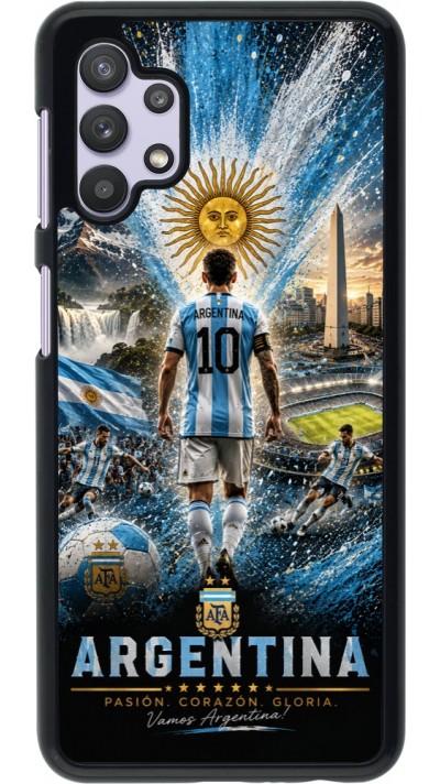 Samsung Galaxy A32 5G Case Hülle - Fussball Argentinien splash 2026