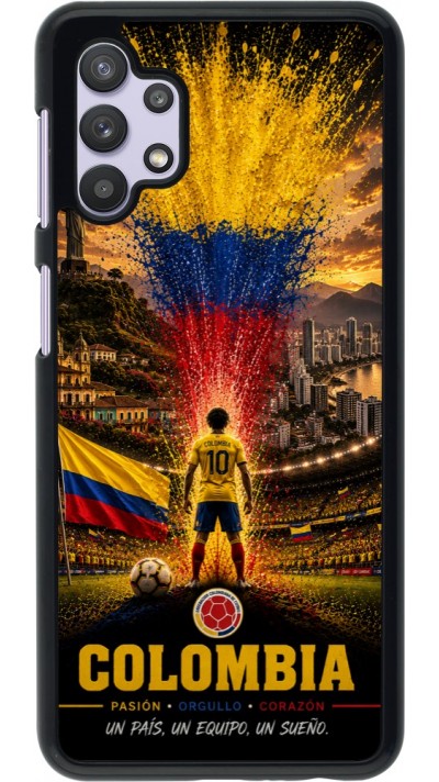 Samsung Galaxy A32 5G Case Hülle - Fussball Kolumbien splash 2026