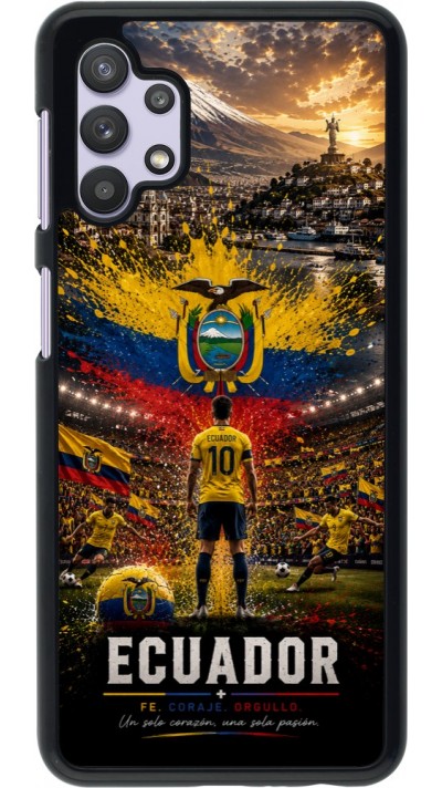 Samsung Galaxy A32 5G Case Hülle - Fussball Ecuador splash 2026