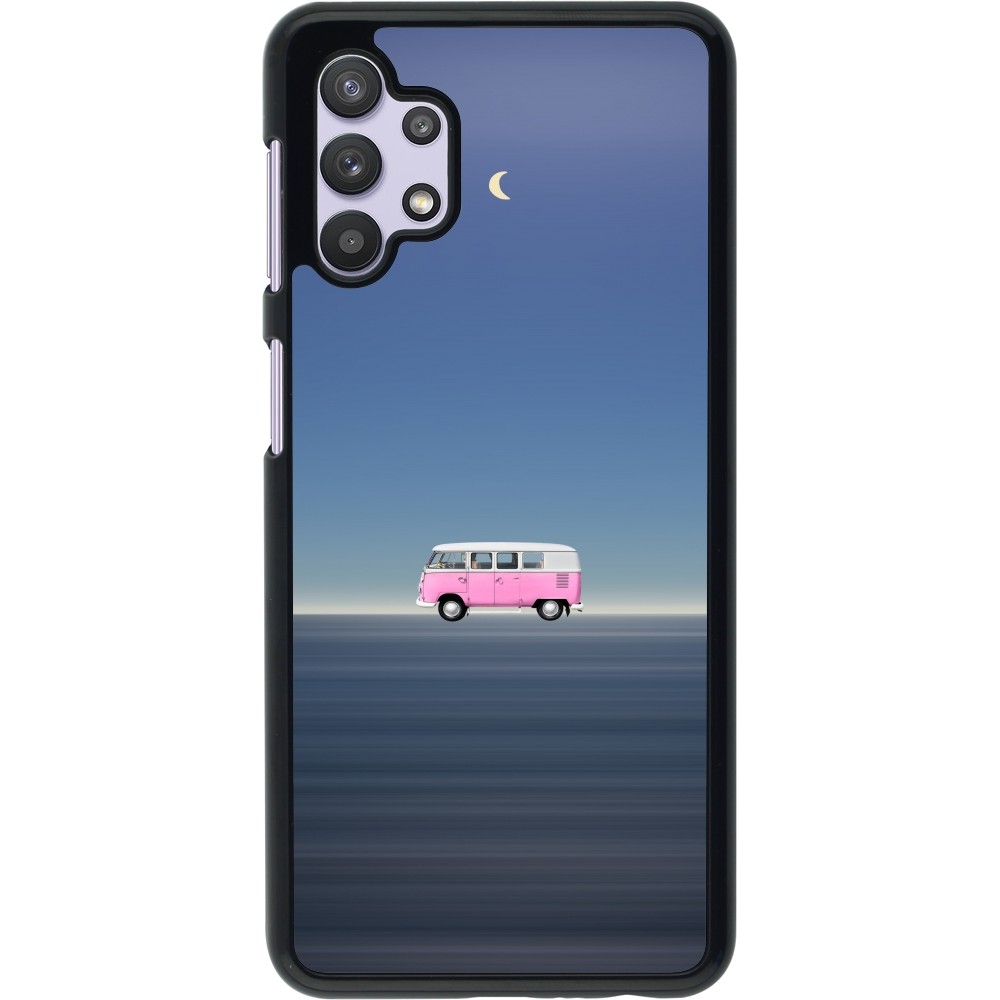 Samsung Galaxy A32 5G Case Hülle - Spring 23 pink bus