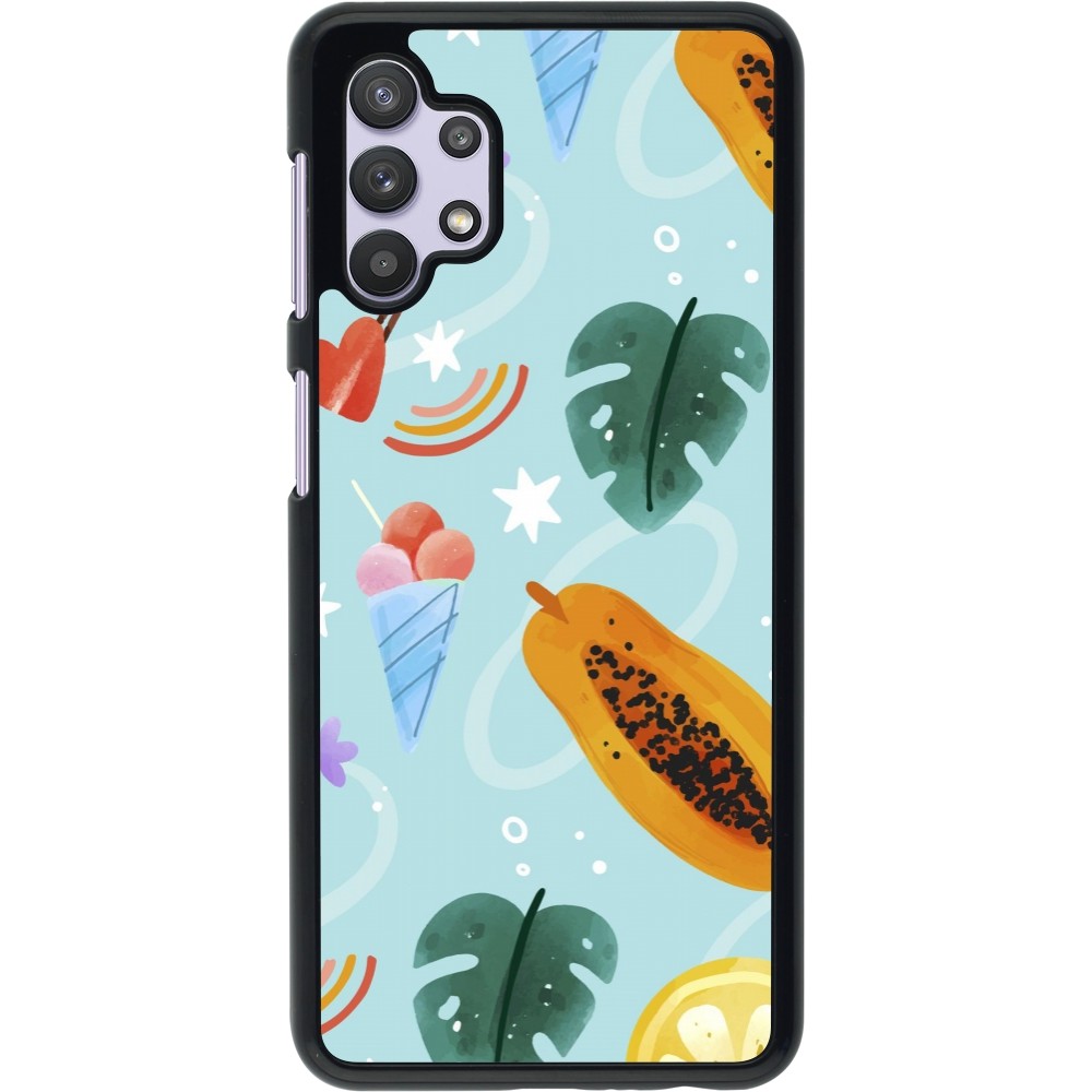 Coque Samsung Galaxy A32 5G - Summer 2025 Pattern papaya