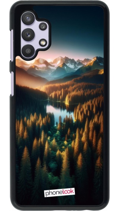 Coque Samsung Galaxy A32 5G - Sunset Forest Lake