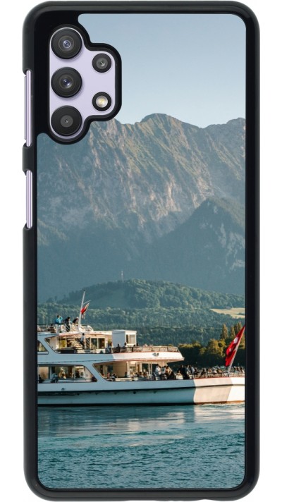 Samsung Galaxy A32 5G Case Hülle -  Nationalfeiertag Schweiz Bateau Leman