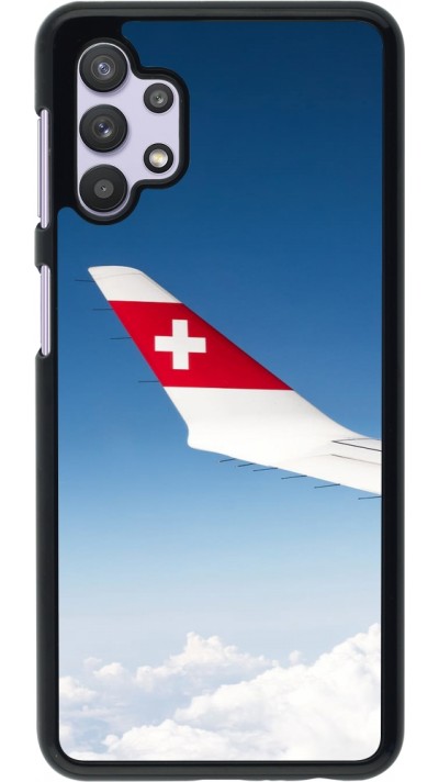 Samsung Galaxy A32 5G Case Hülle -  Schweizer Nationalfeiertag Sky Swiss Flag