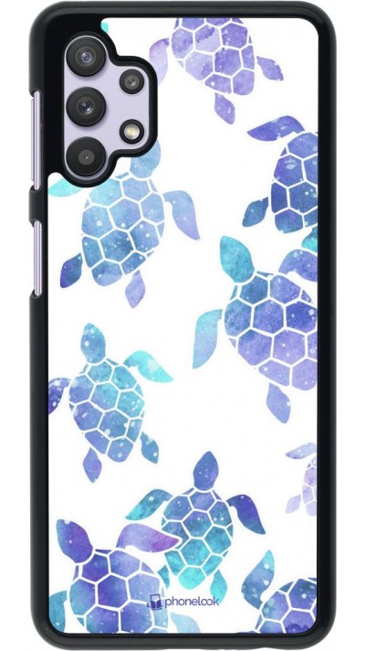 Coque Samsung Galaxy A32 5G - Turtles pattern watercolor