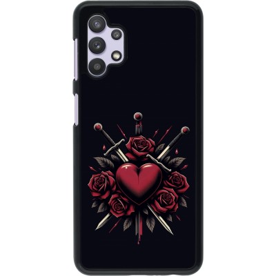 Samsung Galaxy A32 5G Case Hülle - Valentine 2024 gothic love