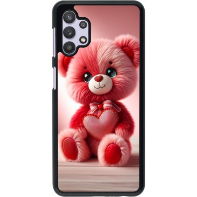 Samsung Galaxy A32 5G Case Hülle - Valentin 2024 Rosaroter Teddybär