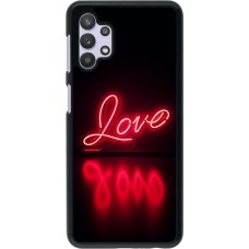 Samsung Galaxy A32 5G Case Hülle - Valentine 2025 Neon Liebe