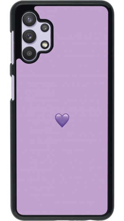 Coque Samsung Galaxy A32 5G - Valentine 2023 purpule single heart
