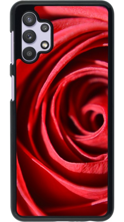 Coque Samsung Galaxy A32 5G - Valentine 2023 close up rose