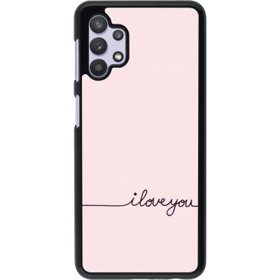 Samsung Galaxy A32 5G Case Hülle - Valentine 2023 i love you writing