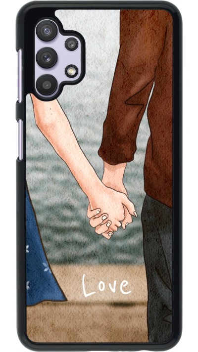 Coque Samsung Galaxy A32 5G - Valentine 2023 lovers holding hands