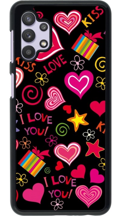 Coque Samsung Galaxy A32 5G - Valentine 2023 love symbols