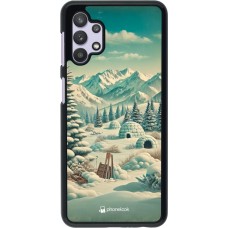 Coque Samsung Galaxy A32 5G - Vintage Snowy Mountain Igloo