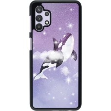Coque Samsung Galaxy A32 5G - Whale in sparking stars