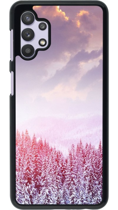 Coque Samsung Galaxy A32 5G - Winter 22 Pink Forest