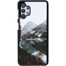 Samsung Galaxy A32 5G Case Hülle - Winter 22 snowy mountain and lake