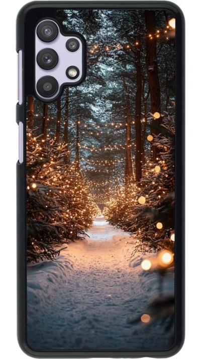 Samsung Galaxy A32 5G Case Hülle - Winter 25 Winter snowy road
