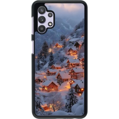 Samsung Galaxy A32 5G Case Hülle - Winter 25 Winter snowy village