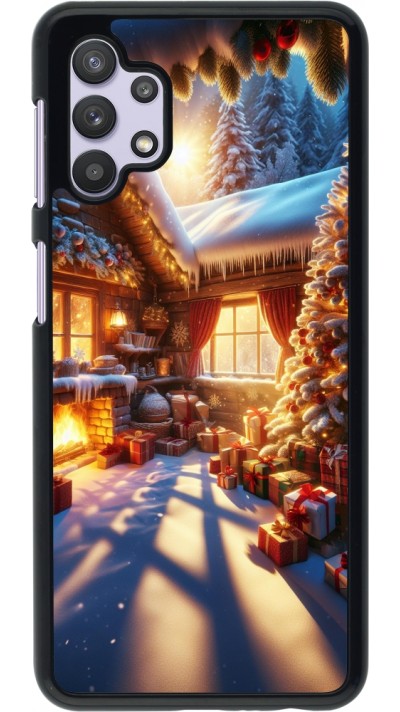 Coque Samsung Galaxy A32 5G - Noël Chalet Féerie