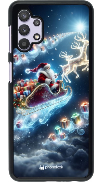 Coque Samsung Galaxy A32 5G - Noël 2023 Père Noël enchanté