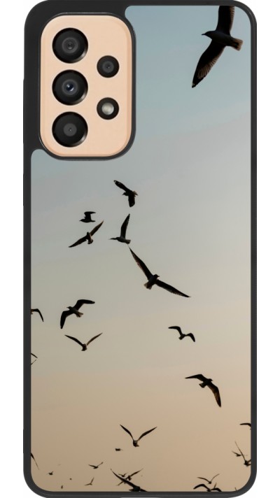 Coque Samsung Galaxy A33 5G - Silicone rigide noir Autumn 22 flying birds shadow