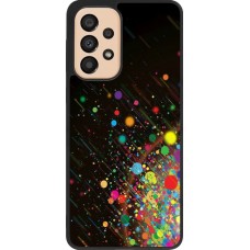 Coque Samsung Galaxy A33 5G - Silicone rigide noir Abstract Bubble Lines