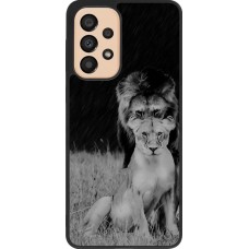 Hülle Samsung Galaxy A33 5G - Silikon schwarz Angry lions