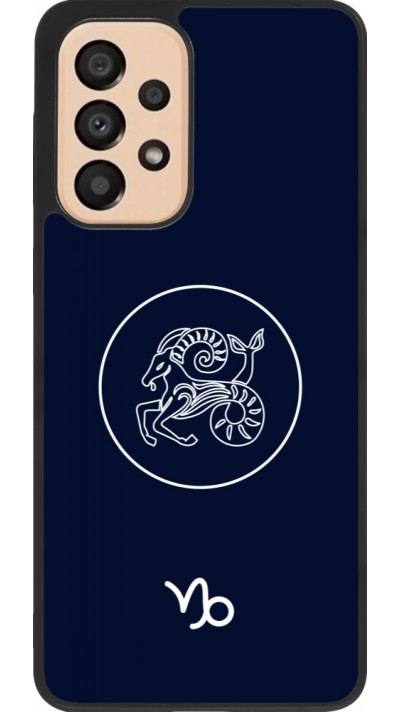 Coque Samsung Galaxy A33 5G - Silicone rigide noir Astrologie Capricorne