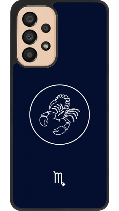 Coque Samsung Galaxy A33 5G - Silicone rigide noir Astrologie Scorpion