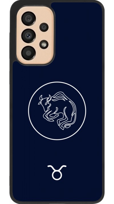 Coque Samsung Galaxy A33 5G - Silicone rigide noir Astrologie Taureau