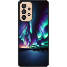Samsung Galaxy A33 5G Case Hülle - Silikon schwarz Funkelndes Nordlicht