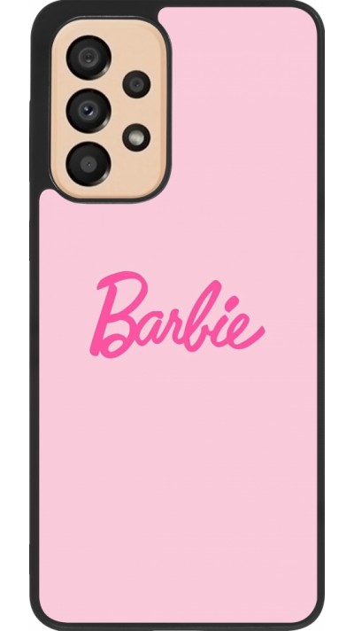 Samsung Galaxy A33 5G Case Hülle - Silikon schwarz Barbie Text