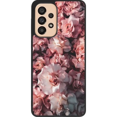 Hülle Samsung Galaxy A33 5G - Silikon schwarz Beautiful Roses