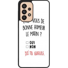 Hülle Samsung Galaxy A33 5G - Silikon schwarz Bonne humeur matin