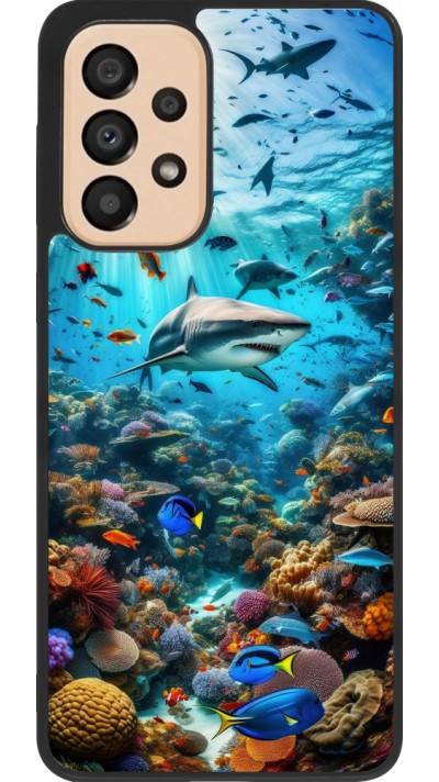 Samsung Galaxy A33 5G Case Hülle - Silikon schwarz Bora Bora Meer und Wunder