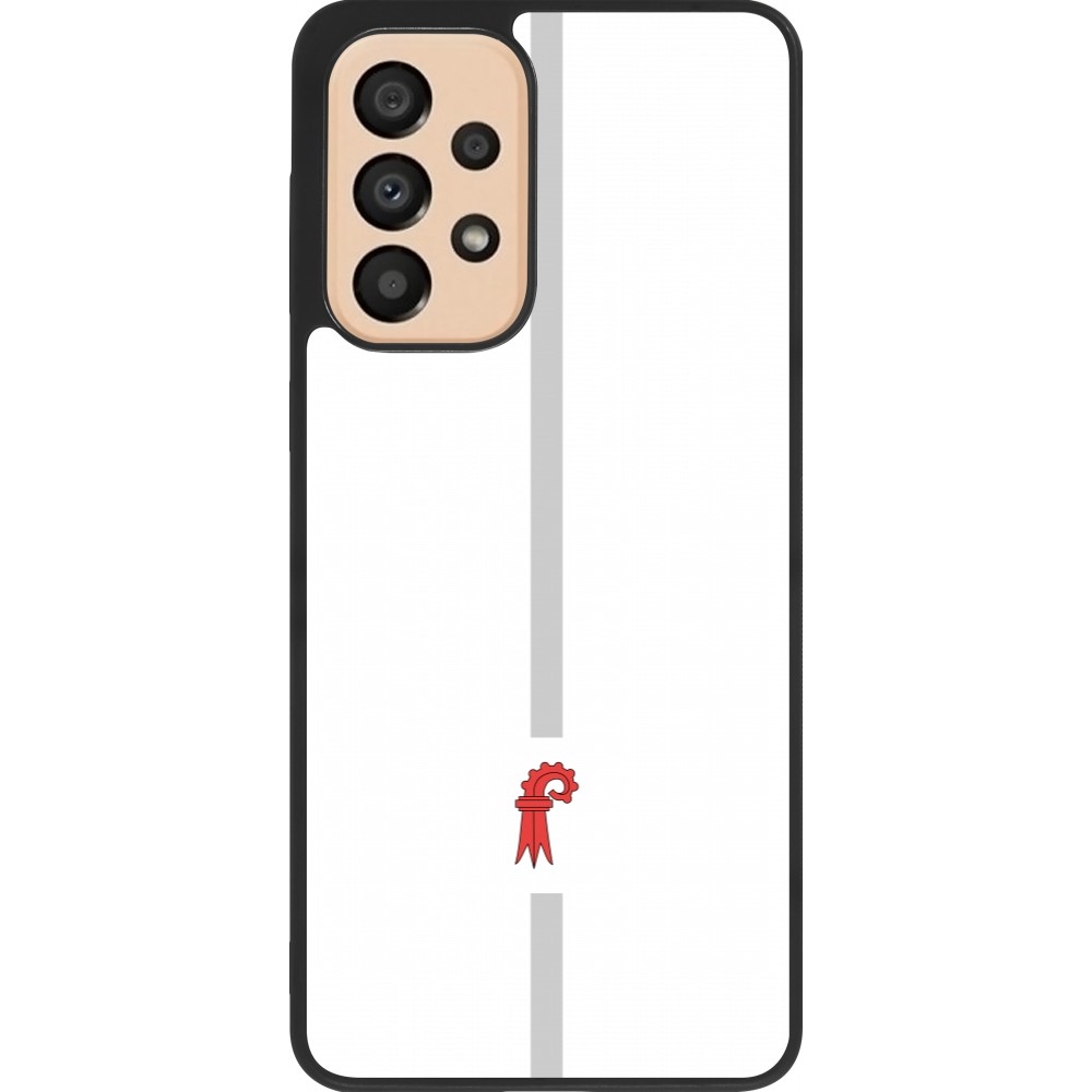 Samsung Galaxy A33 5G Case Hülle - Silikon schwarz Kanton BL weiss
