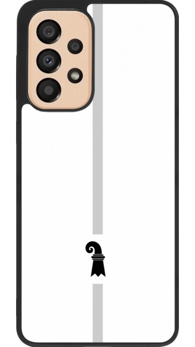 Samsung Galaxy A33 5G Case Hülle - Silikon schwarz Kanton BS weiss