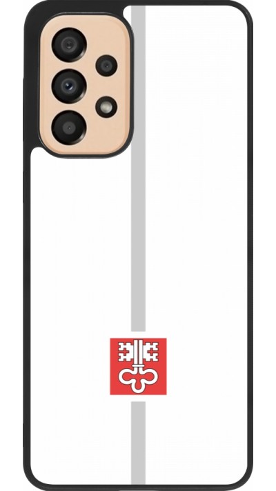 Samsung Galaxy A33 5G Case Hülle - Silikon schwarz Kanton NW weiss