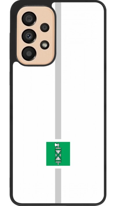 Samsung Galaxy A33 5G Case Hülle - Silikon schwarz Kanton SG weiss