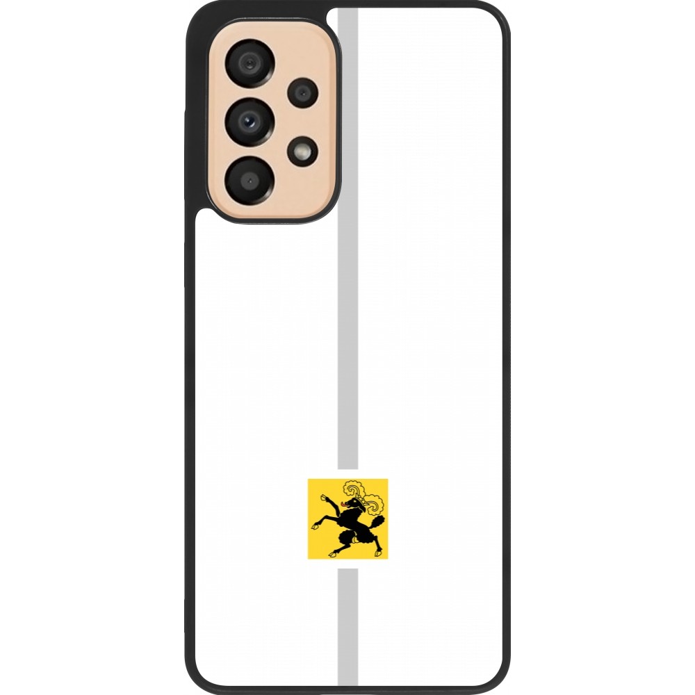 Samsung Galaxy A33 5G Case Hülle - Silikon schwarz Kanton SH weiss