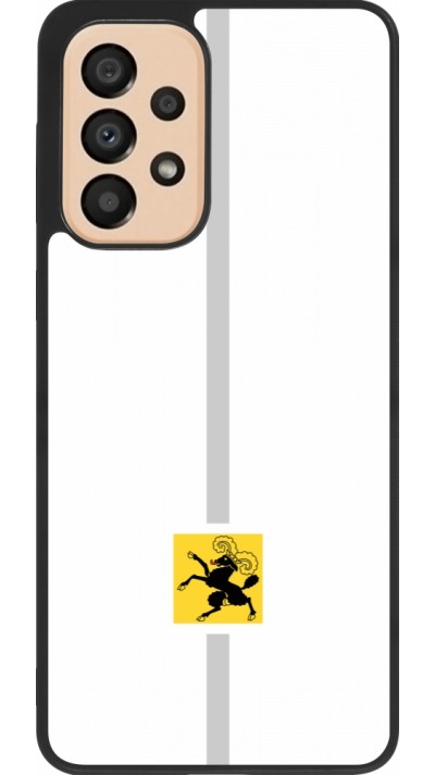 Samsung Galaxy A33 5G Case Hülle - Silikon schwarz Kanton SH weiss
