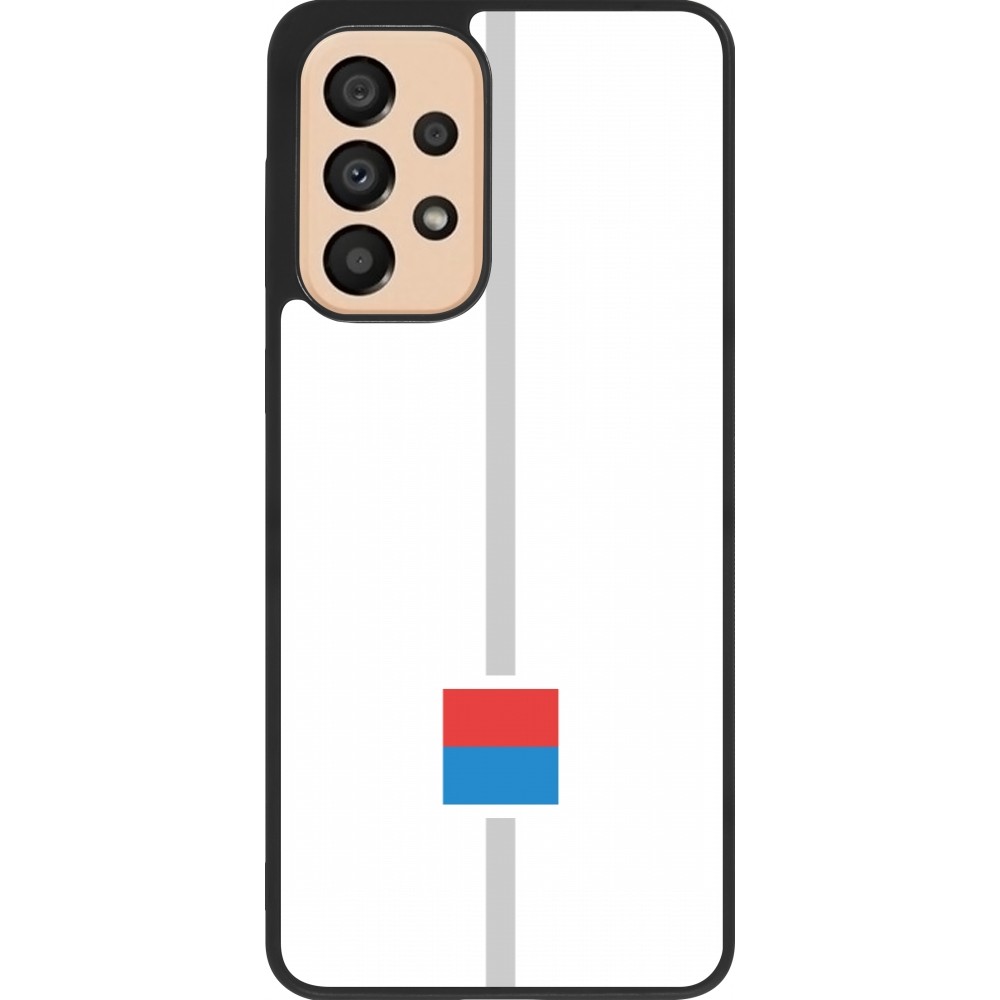 Samsung Galaxy A33 5G Case Hülle - Silikon schwarz Kanton TI weiss