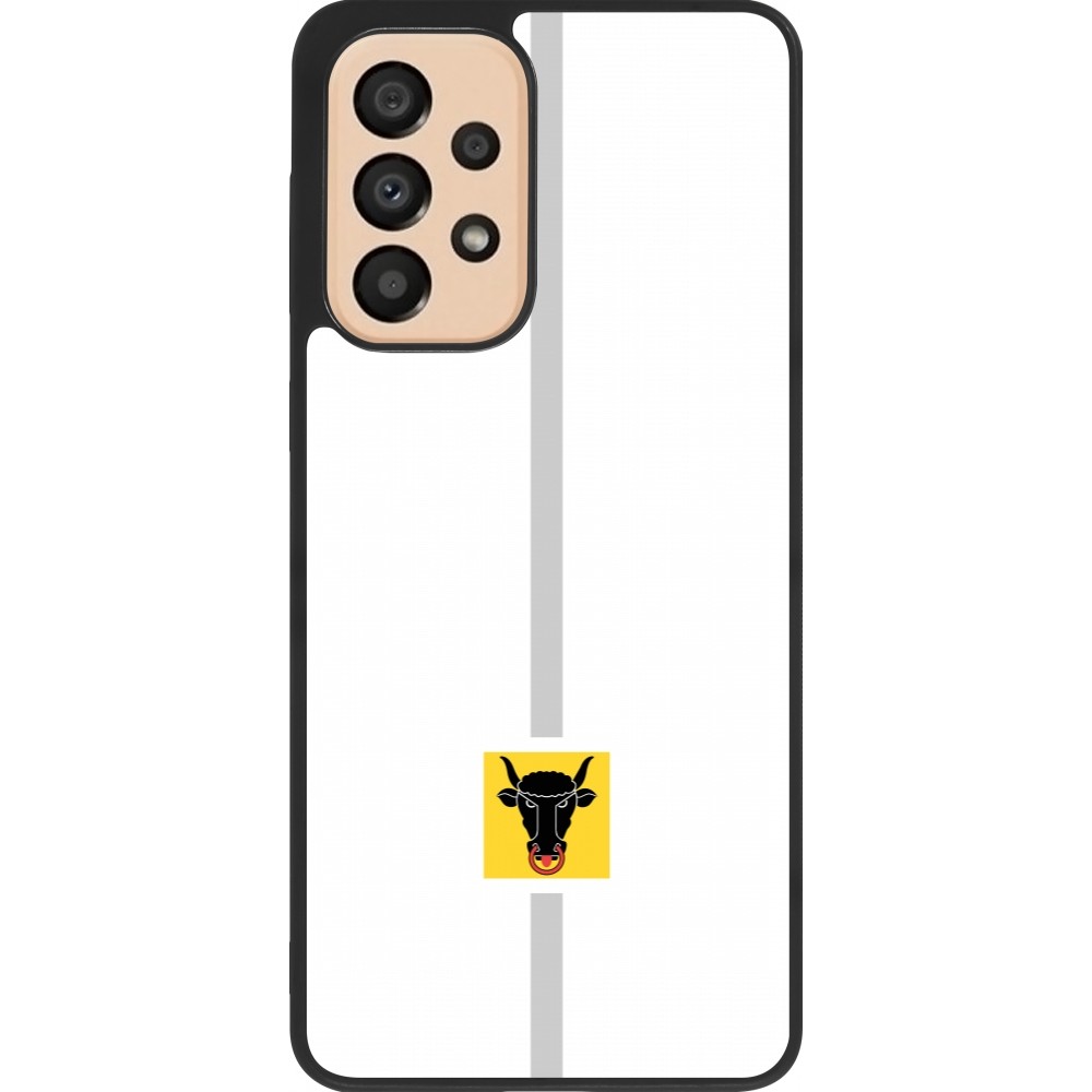 Samsung Galaxy A33 5G Case Hülle - Silikon schwarz Kanton UR weiss