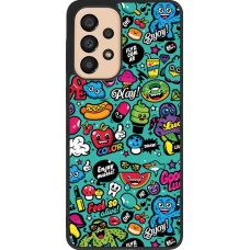 Samsung Galaxy A33 5G Case Hülle - Silikon schwarz Cartoons old school