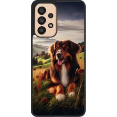 Samsung Galaxy A33 5G Case Hülle - Silikon schwarz Hund Land Schweiz