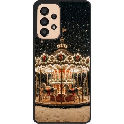 Coque Samsung Galaxy A33 5G - Silicone rigide noir Christmas 25 Carousel