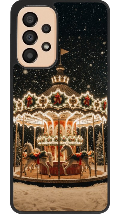 Samsung Galaxy A33 5G Case Hülle - Silikon schwarz Christmas 25 Carousel