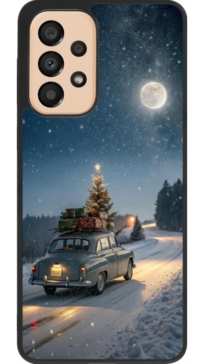 Coque Samsung Galaxy A33 5G - Silicone rigide noir Christmas 25 Car with Tree Xmas