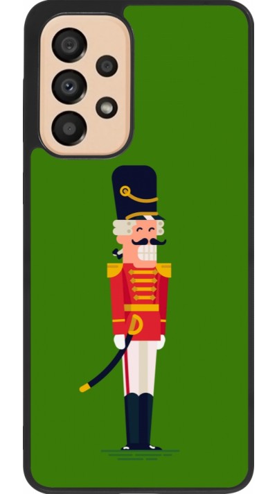 Coque Samsung Galaxy A33 5G - Silicone rigide noir Christmas 25 Nutcracker Green